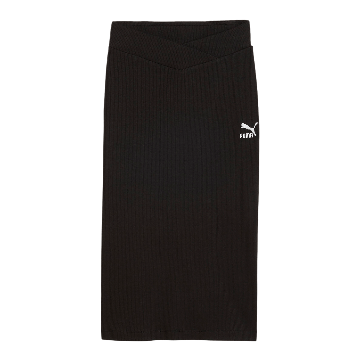 PUMA Classics Ribbed Midi Rock Damen Schwarz F01