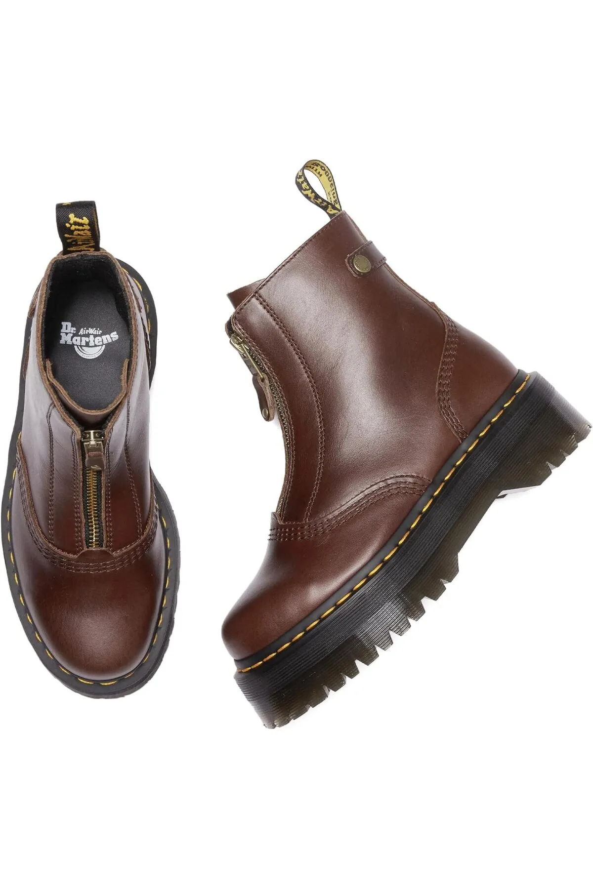 Dr. Martens  Stiefelette - Braun - Blockabsatz