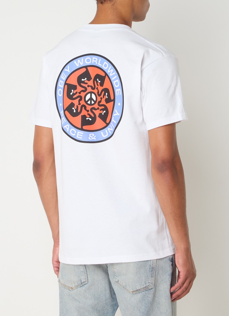 Μπλούζα Obey Peace Wheel με λογότυπο και στάμπα στο πίσω μέρος