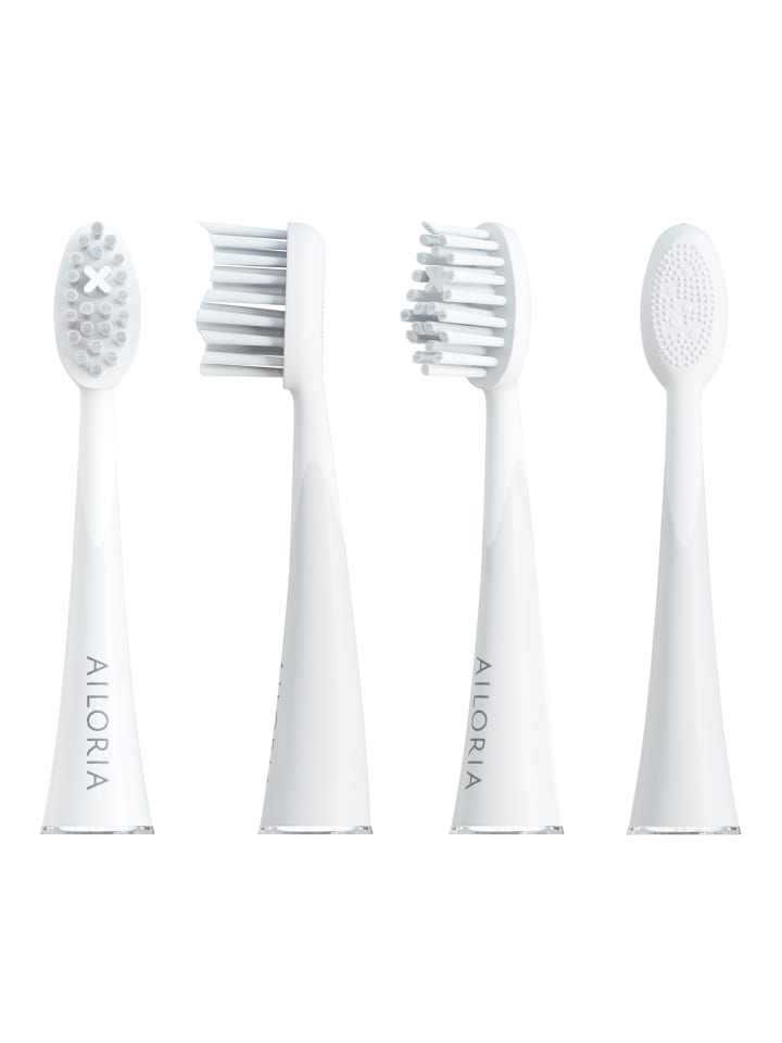 Ailoria SHINE BRIGHT Extra Clean Ersatzbürstenköpfe 12er Set in weiß günstig kaufen onesize