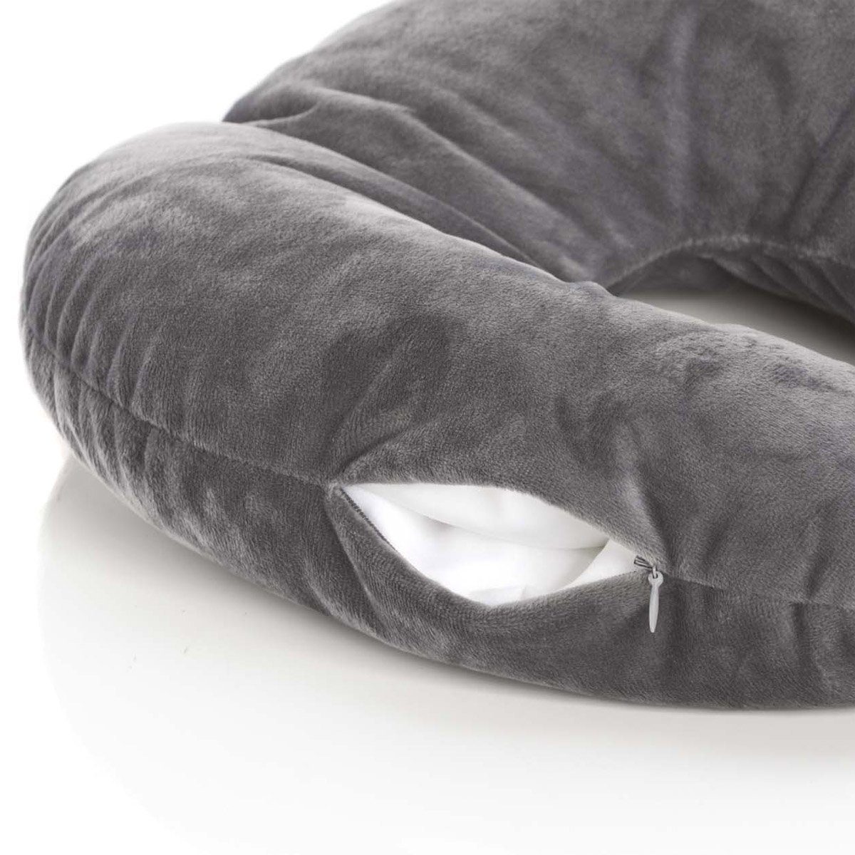 Smoothy Nackenkissen Reise Nackenkissen, Mikroperlen Füllung & Fleece Bezug