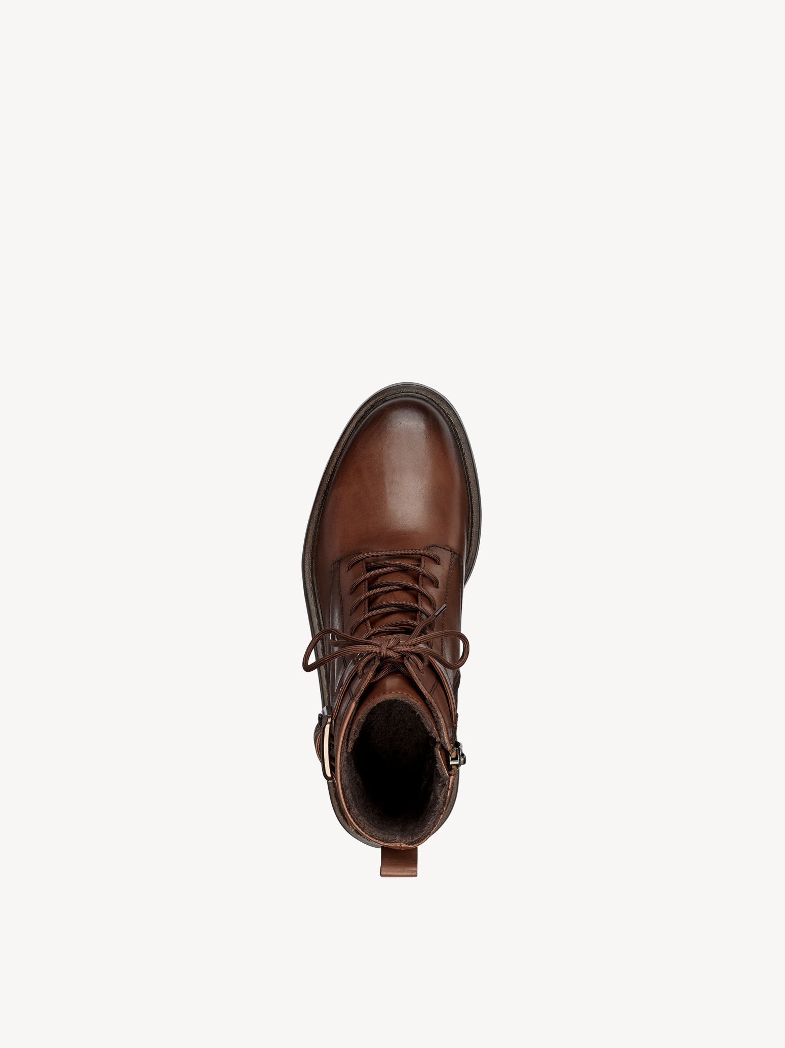 Bottine en cuir - marron