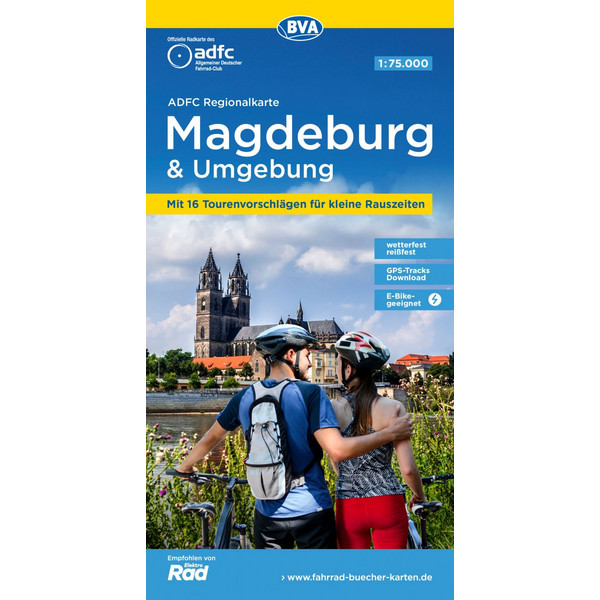 ADFC REGIONALKARTE MAGDEBURG &  UMGEBUNG - Fahrradkarte