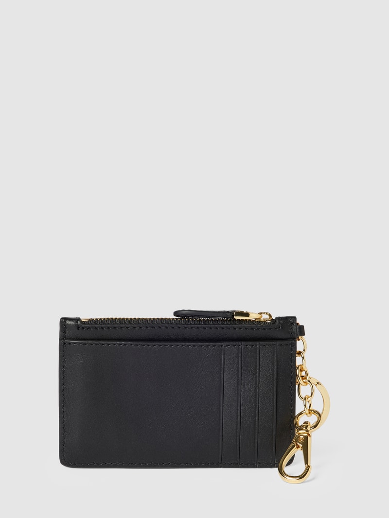 Kartenetui mit Label-Applikation Modell 'ZIP' in schwarz