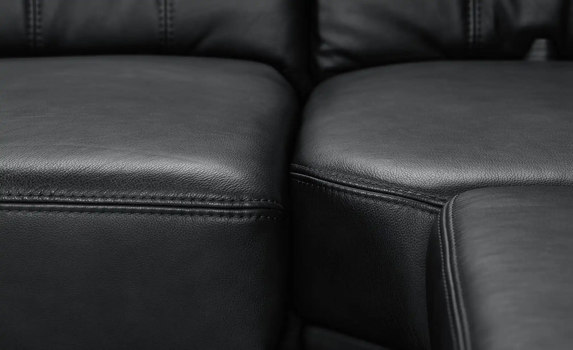 Polstermöbel Oelsa Komfort-Ecksofa aus Leder Andorra