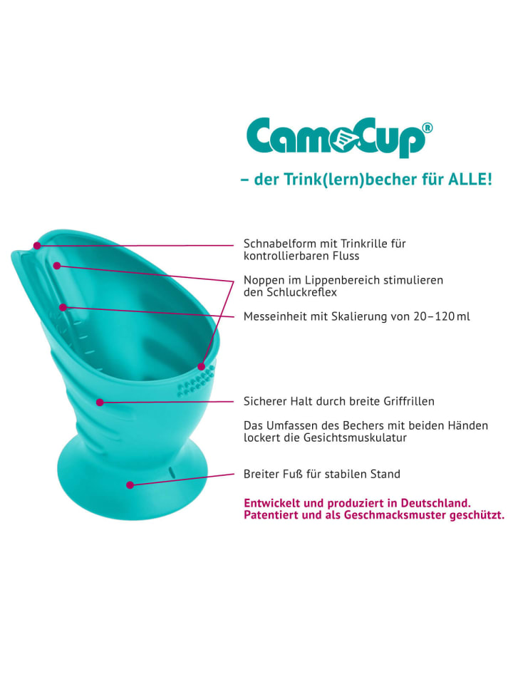Hoppediz Trinklernbecher CamoCup in petrol günstig kaufen 120