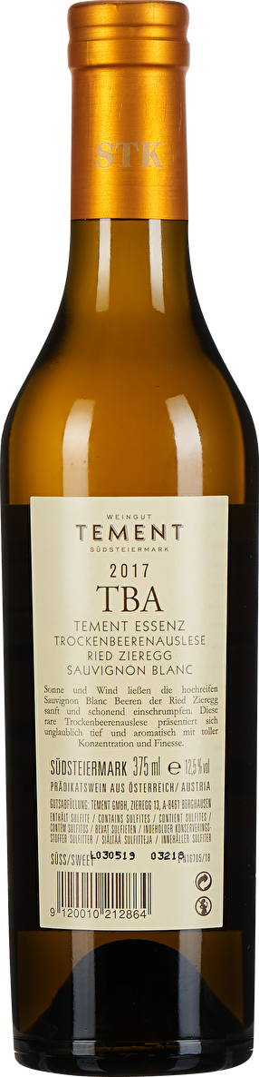 Tement Trockenbeerenauslese Sauvignon Blanc Tement Essenz Ried Zieregg Halbflasche 2017