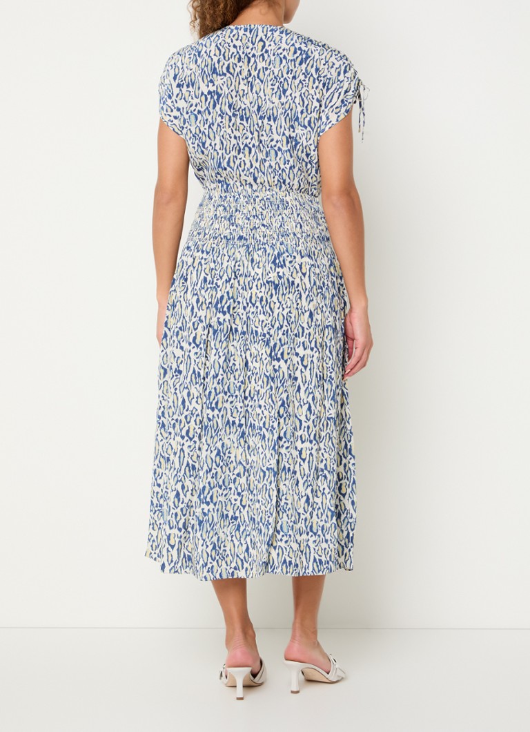 Rochie midi din crep cu imprimeu leopard Whistles