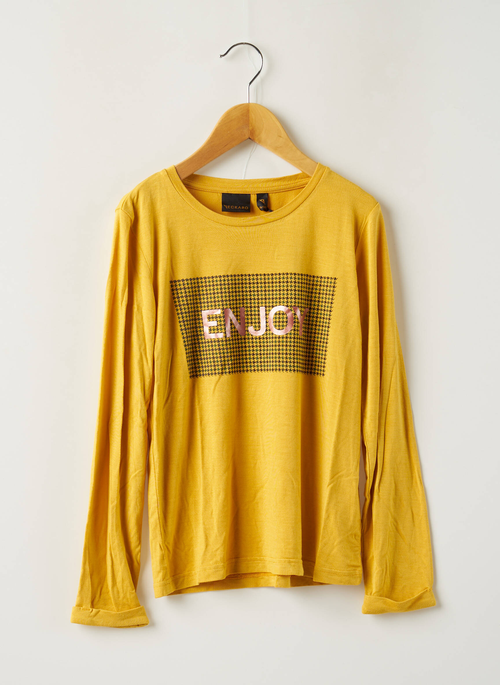 Beckaro Tshirts Fille couleur jaune
