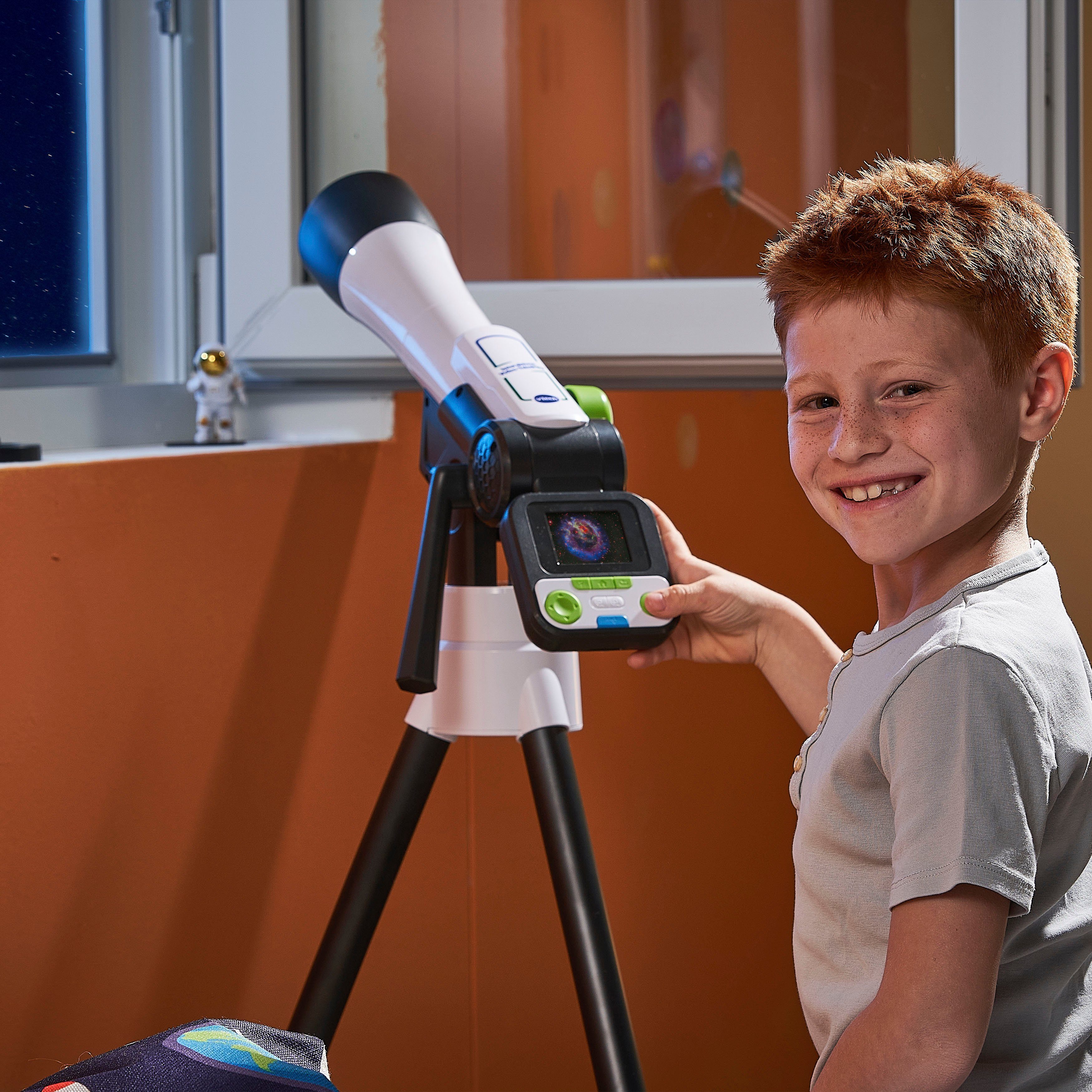 Vtech® Teleskop Interaktives Video-Teleskop für Kinder, mit NASA Lerninhalten und Spielen