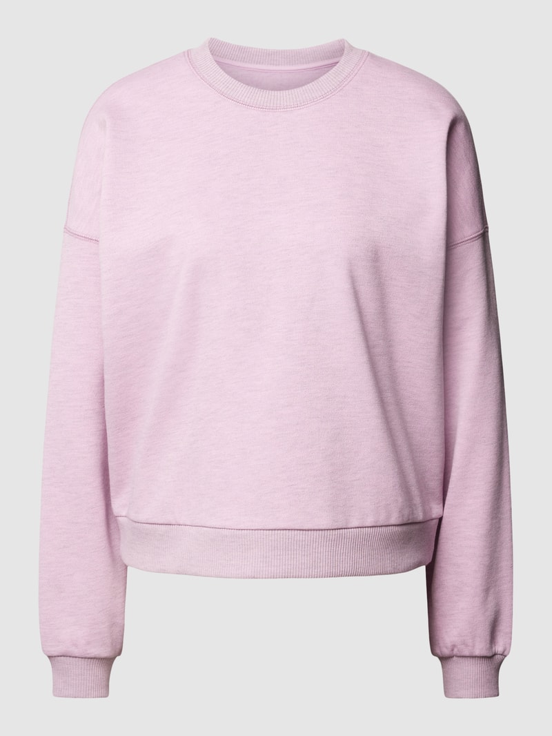 Sweatshirt mit Rundhalsausschnitt und überschnittenen Schultern in rosa