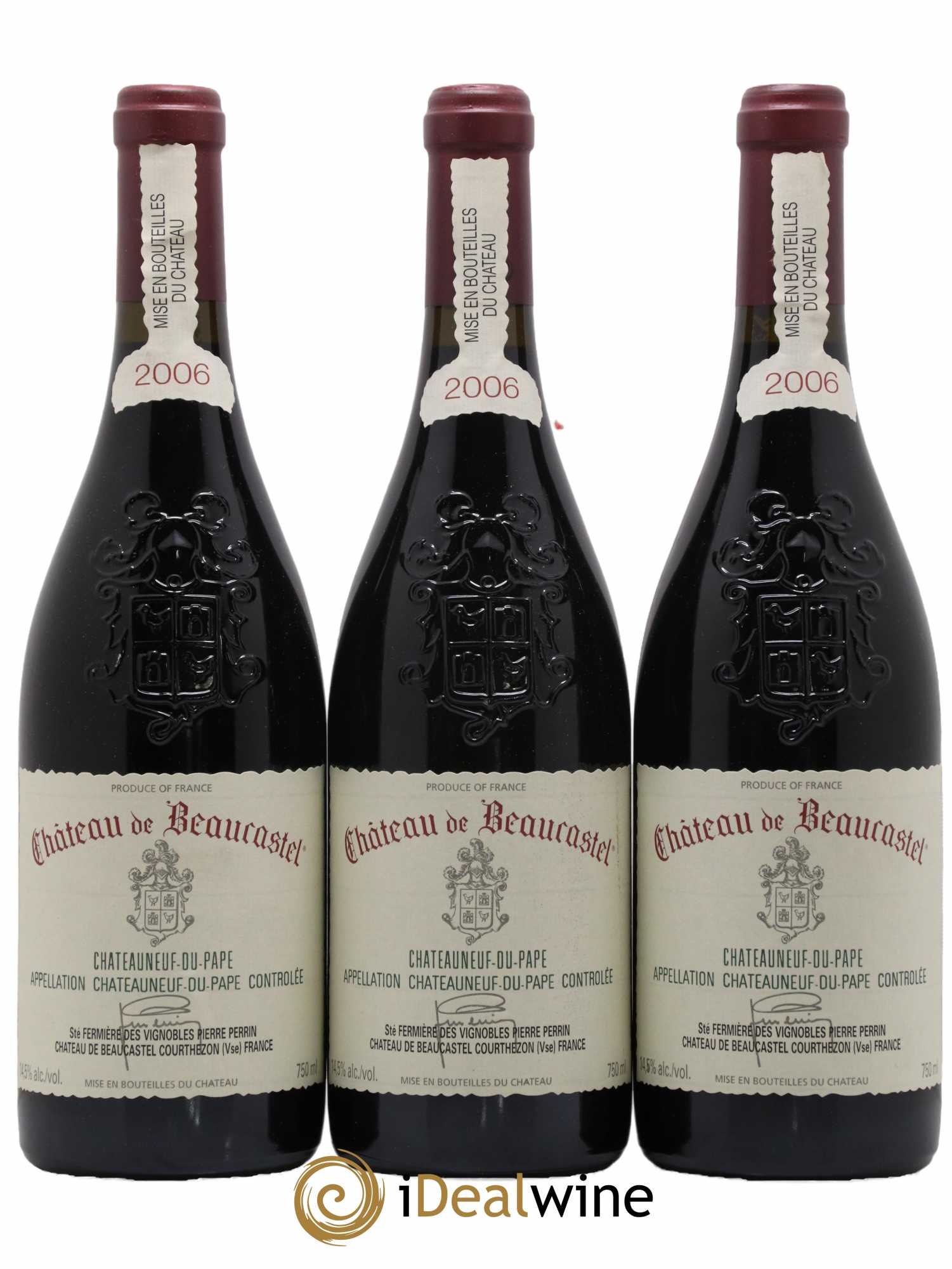 Châteauneuf-du-Pape Château de Beaucastel Famille Perrin  2006 - Lot de 6 Bouteilles