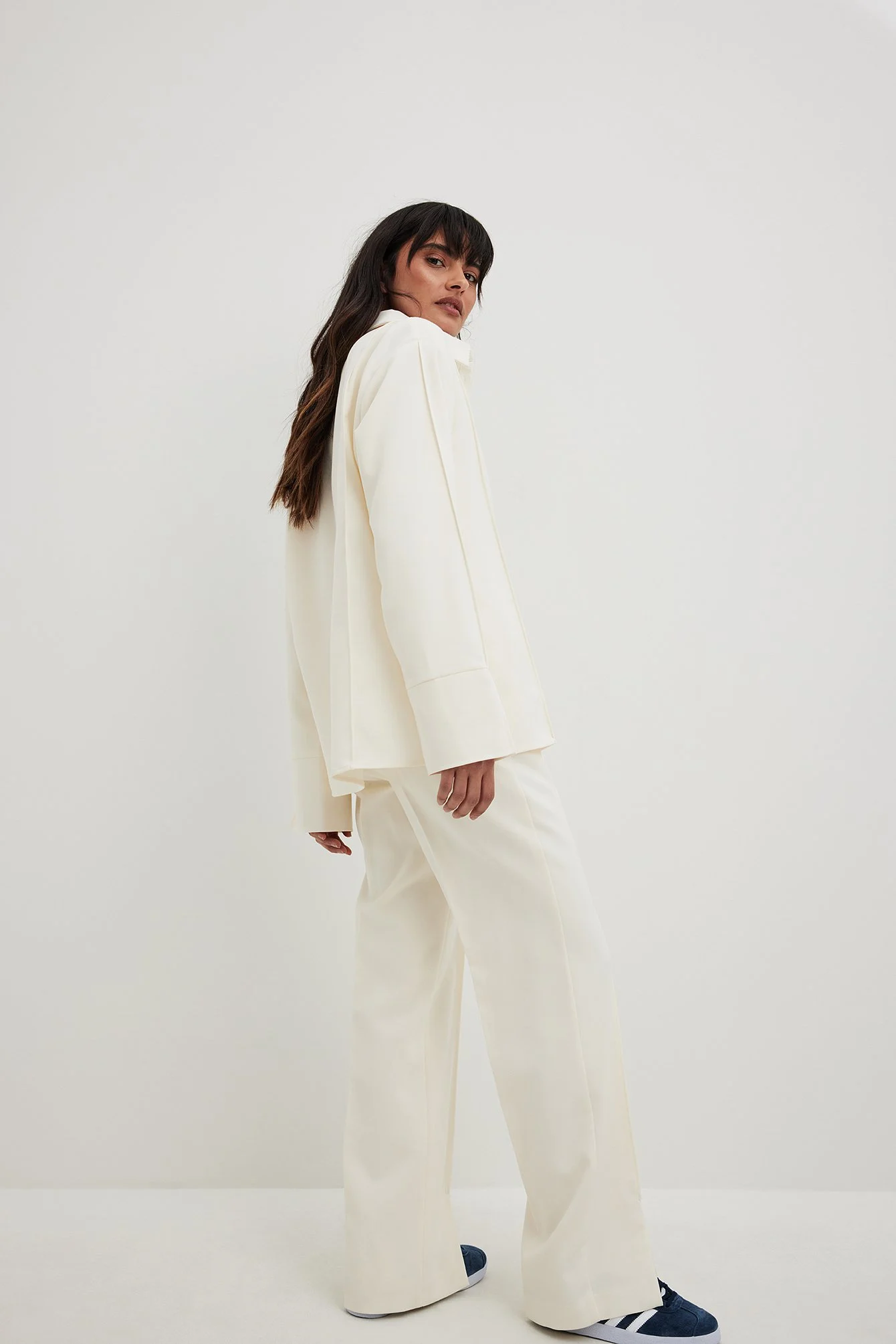Oversized Hemdbluse mit Detail