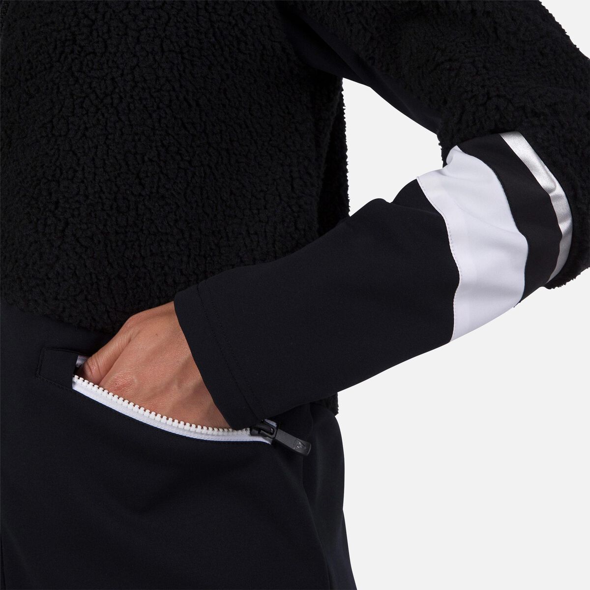 Damen-Kapuzenfleecejacke mit durchgehendem Reißverschluss Wispile