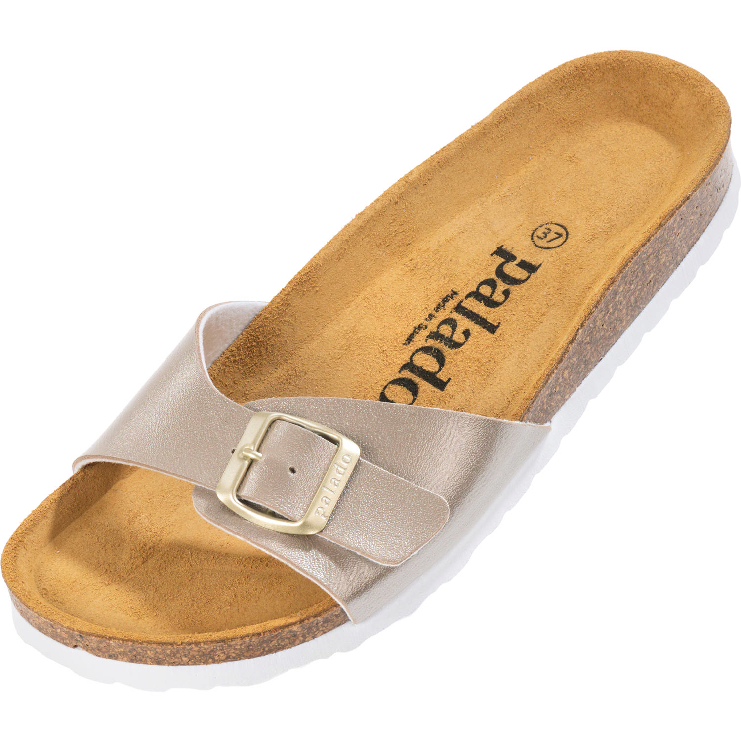 Palado Malta Metallic, Pantoletten, Damen, Metallic Beige Gold