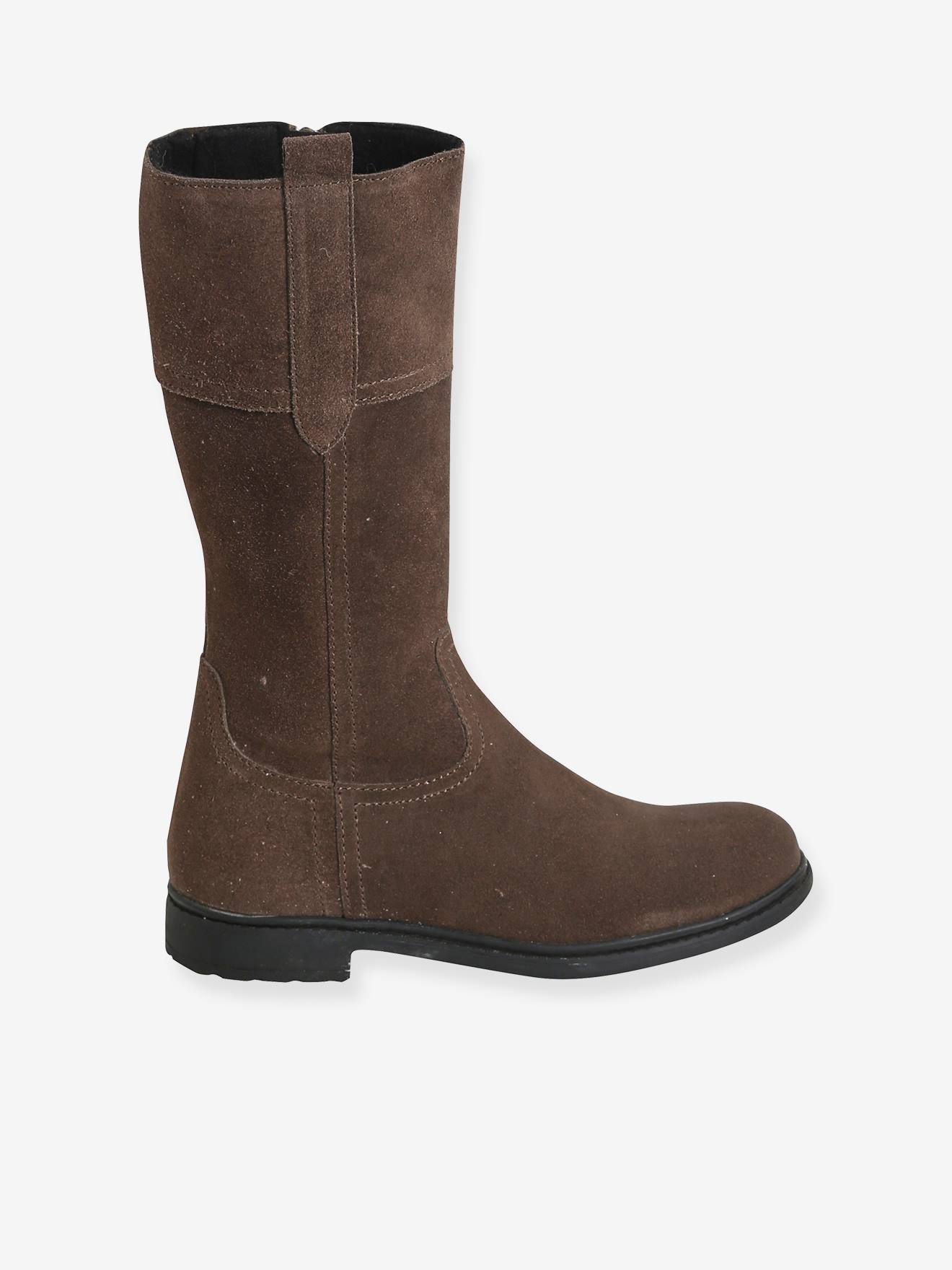 Vertbaudet Mädchen Stiefel mit Reißverschluss - taupe