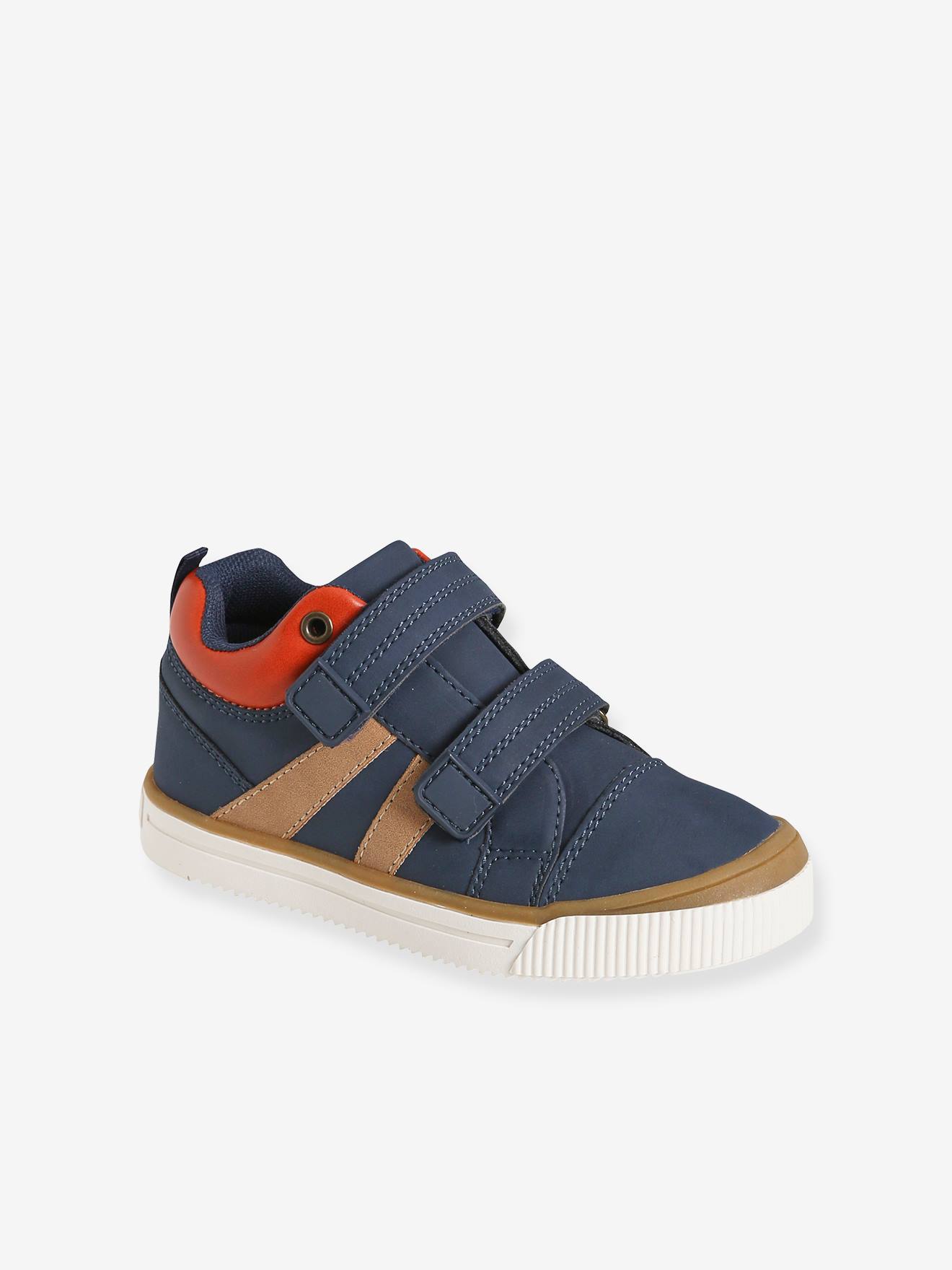 Vertbaudet Hohe Jungen Sneakers, Klettverschluss - marine