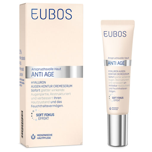 EUBOS Anti Age Hyaluron Augen Kontur CremeSerum  15 ml  Creme