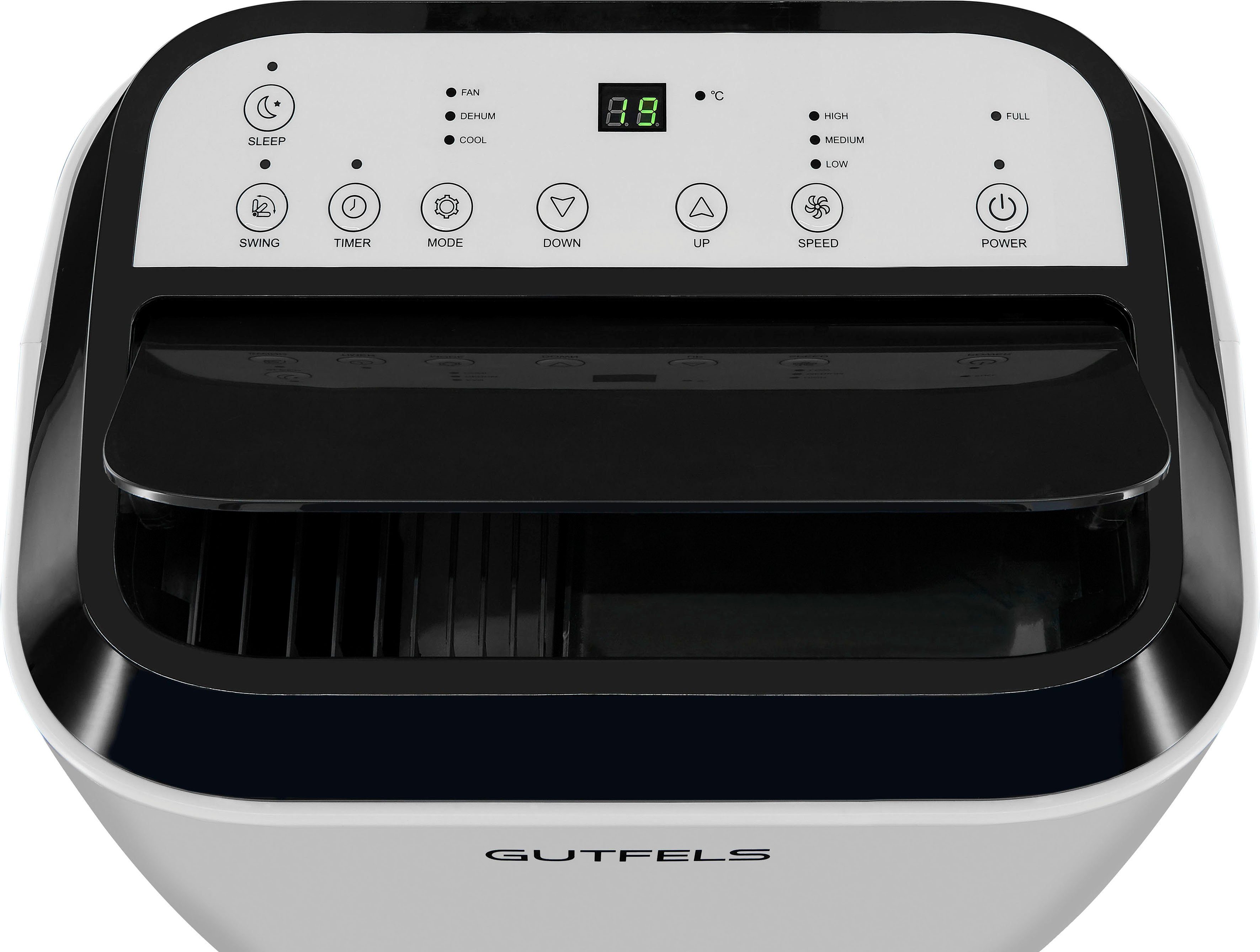 Gutfels 3-in-1-Klimagerät CM 61249 we, Luftkühlung - Entfeuchtung, geeignet für 38 m² Räume