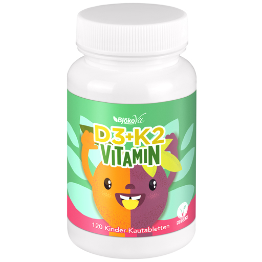 VITAMIN D3 K2 Kinder Kautabletten vegan  120 St  Kautabletten