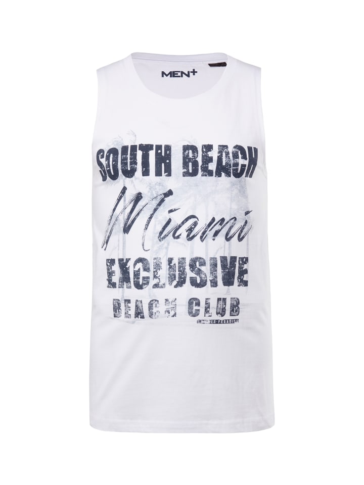 Men Plus Tank Top in schneeweiß günstig kaufen