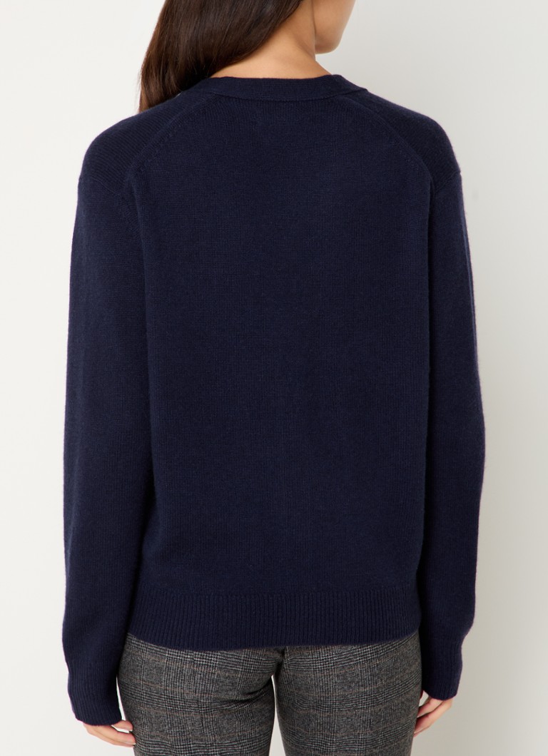 Cardigan Travia din cașmir cu cusături fine de la Zadig&Voltaire, cu model de cusătură