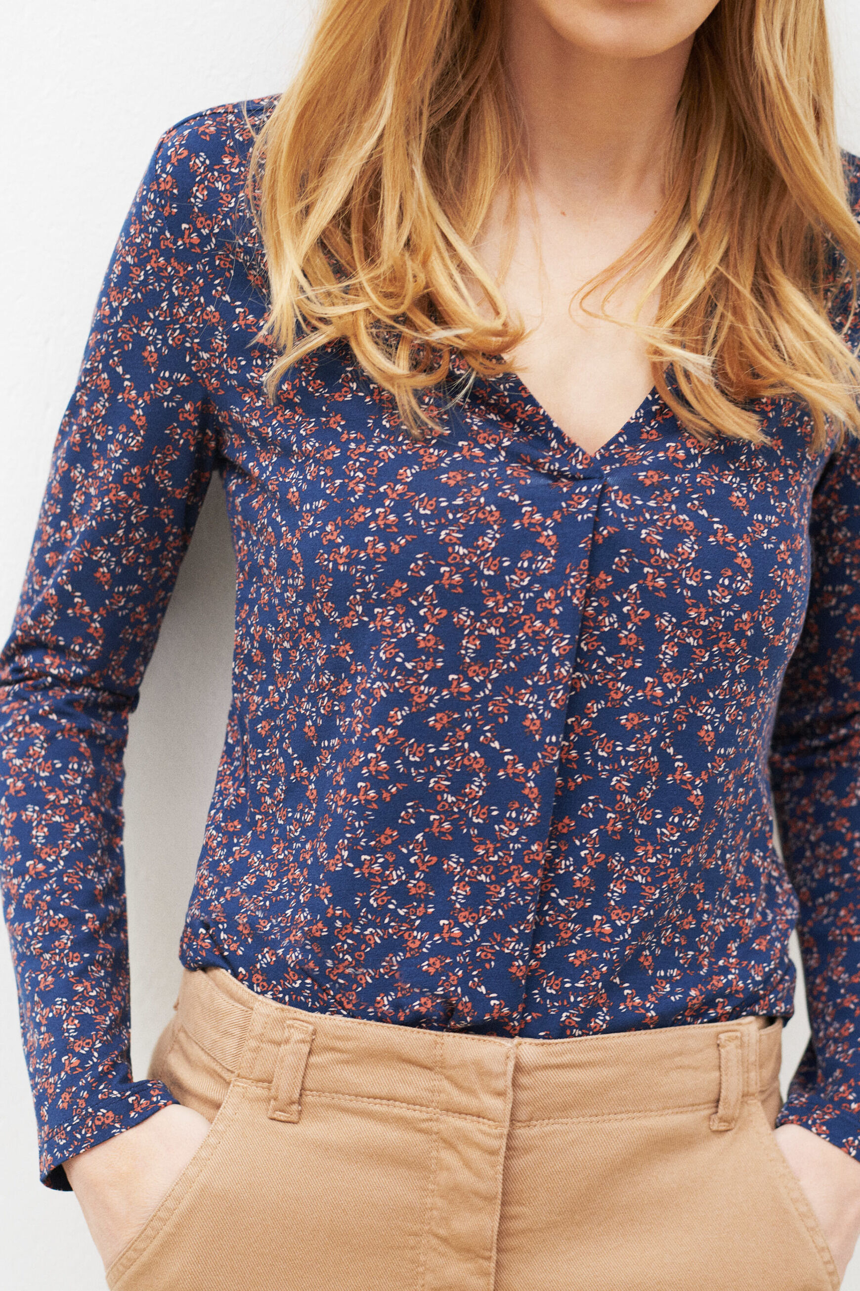 t-shirt sonia bleu marine femme