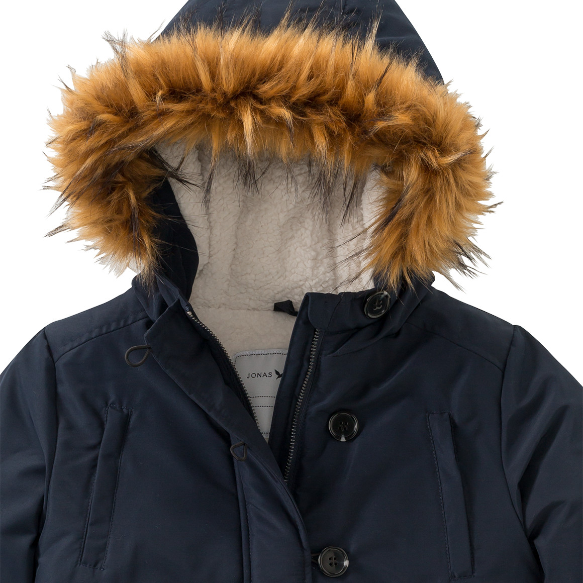 Mädchen Parka mit Fellimitat