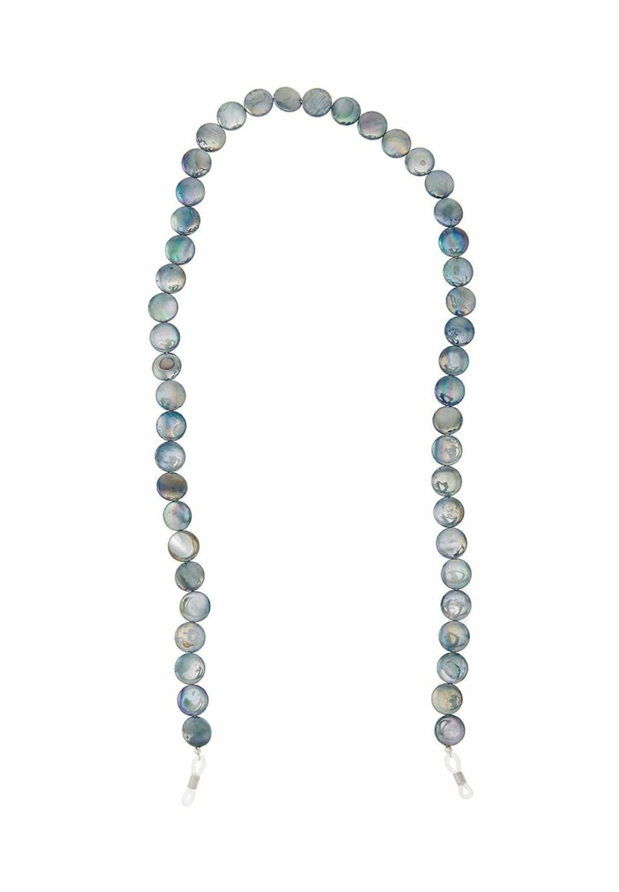 Gemshine Brillenkette Brillenkette Perlmutt Scheiben