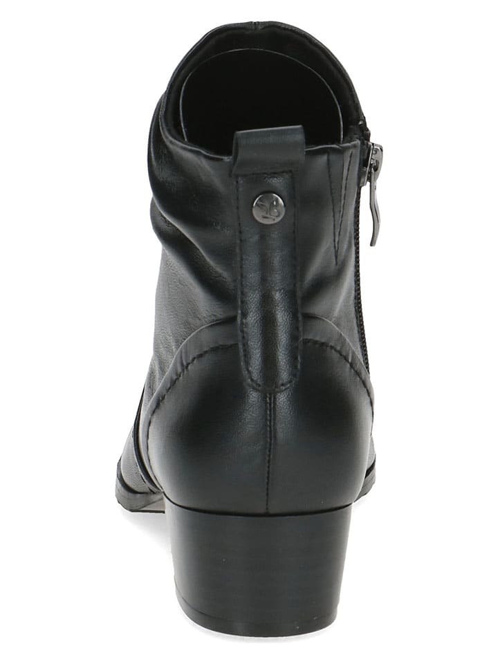 Caprice Leder-Stiefeletten in Schwarz günstig kaufen