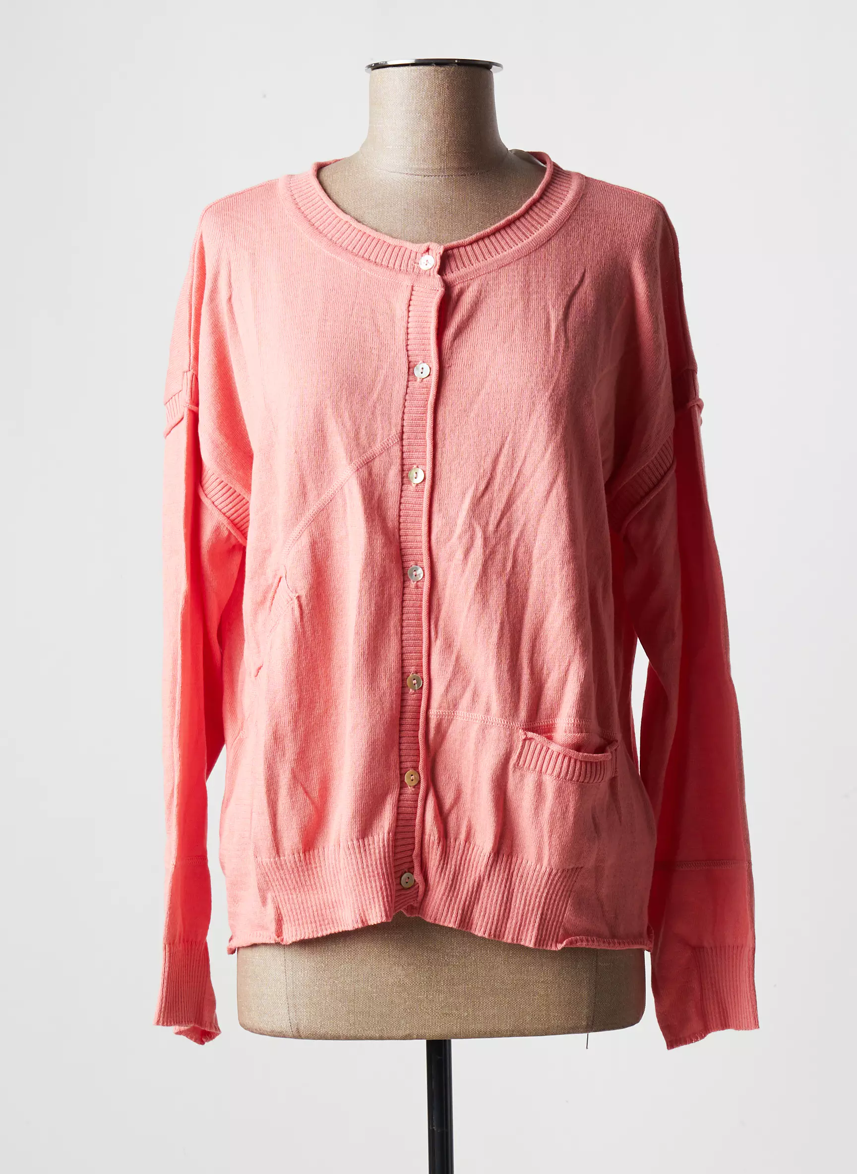 Le Petit Baigneur Cardigans Femme couleur orange
