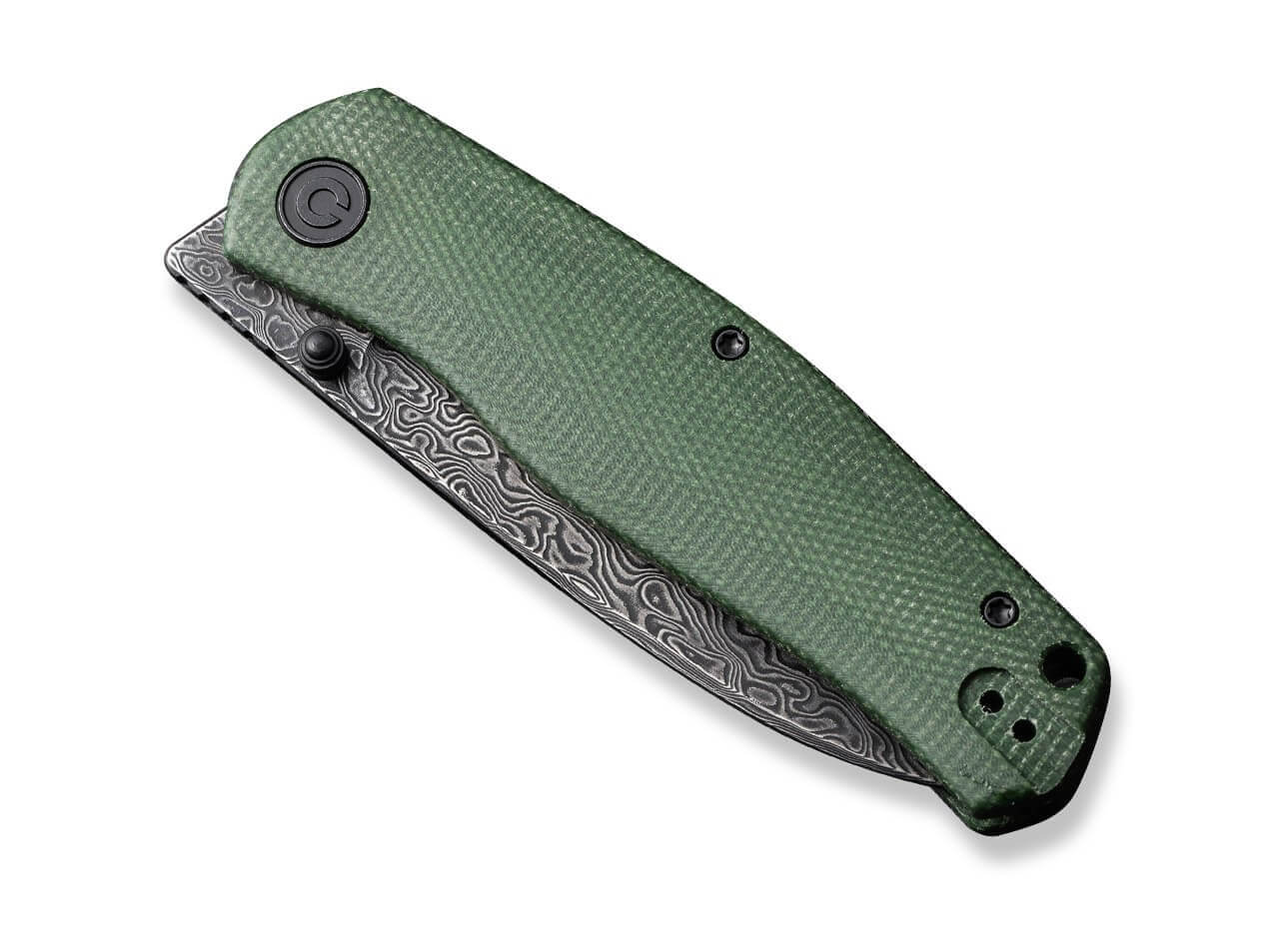 Sokoke Micarta Green Damascus