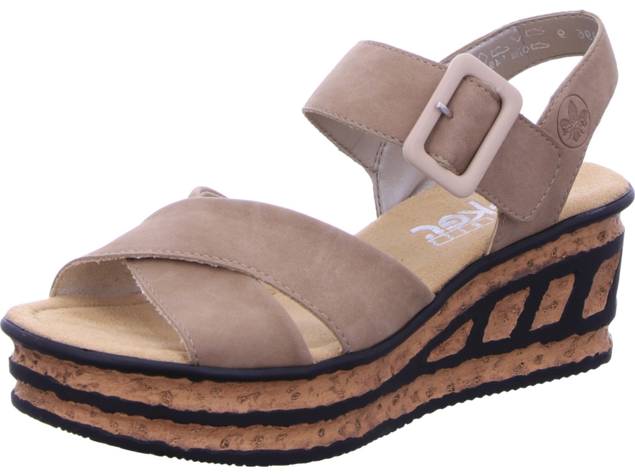 RIEKER Klassische Sandalen beige