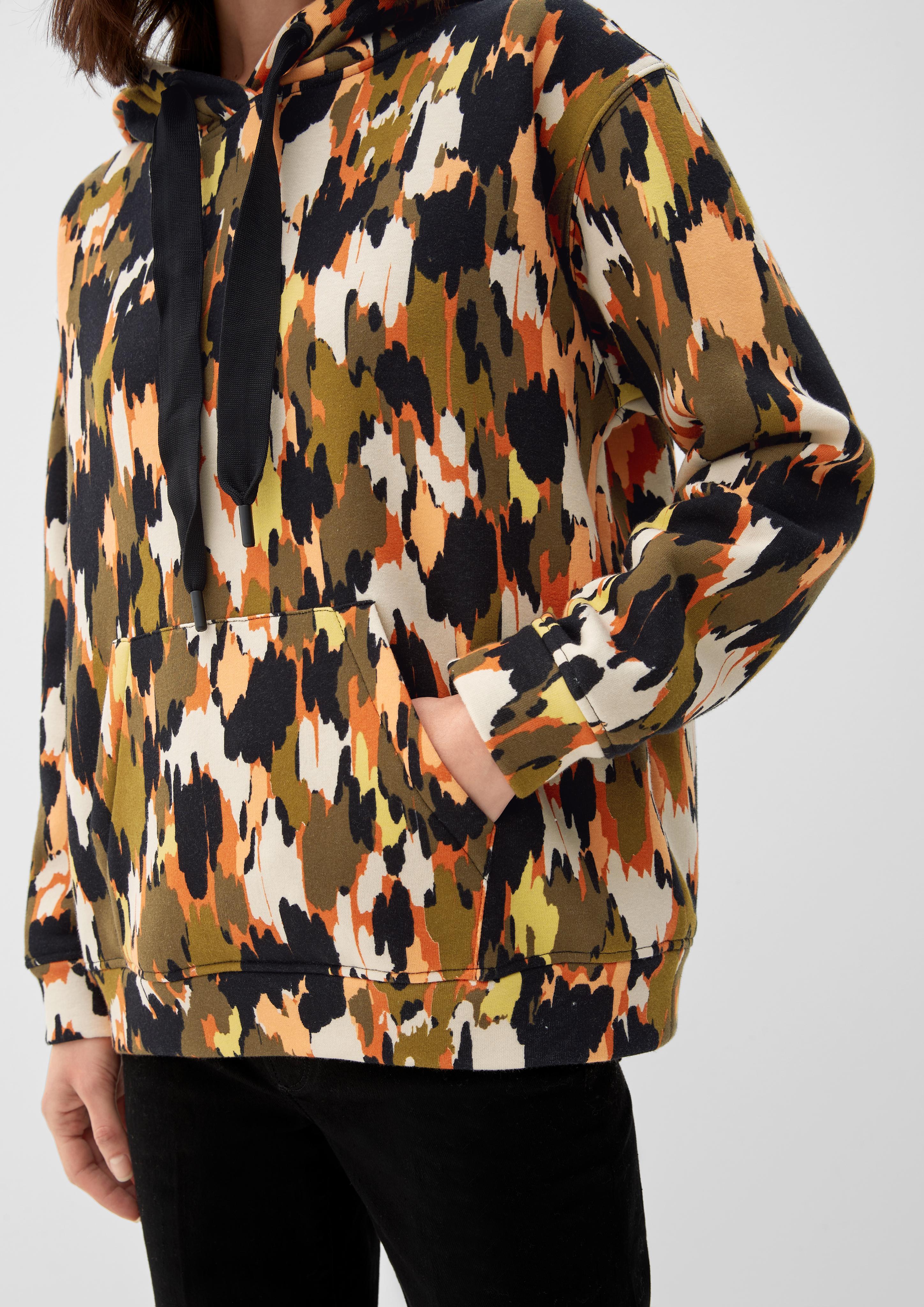 Kapuzenpullover mit Allovermuster  2122547-77A1