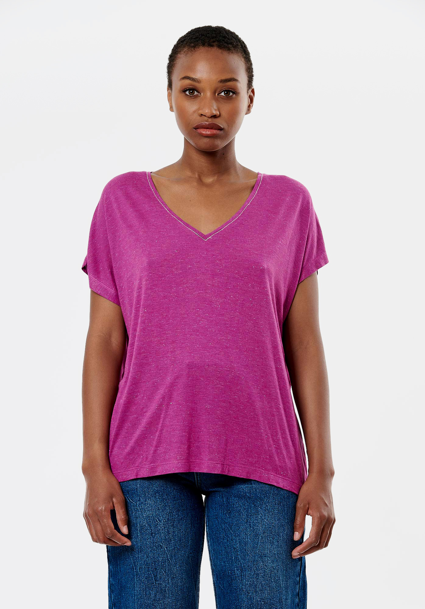 LADY   T-shirt violet femme