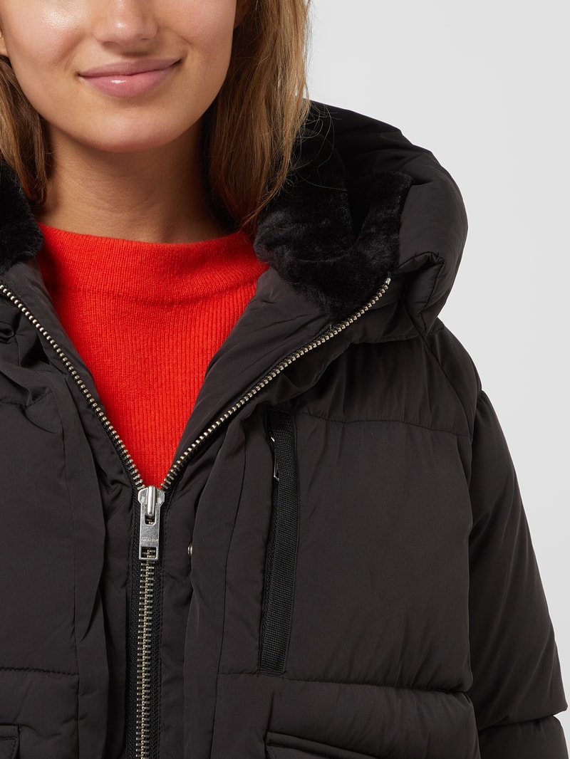 Steppjacke mit Pattentaschen Modell 'LYNDON' in schwarz