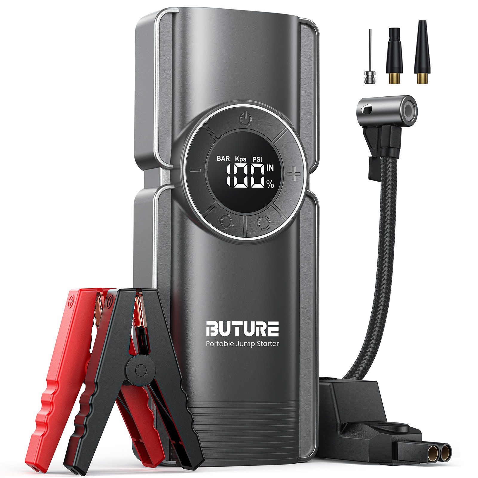 Buture Starthilfegerät, Powerbank 4000A 26800mAh LCD-Display