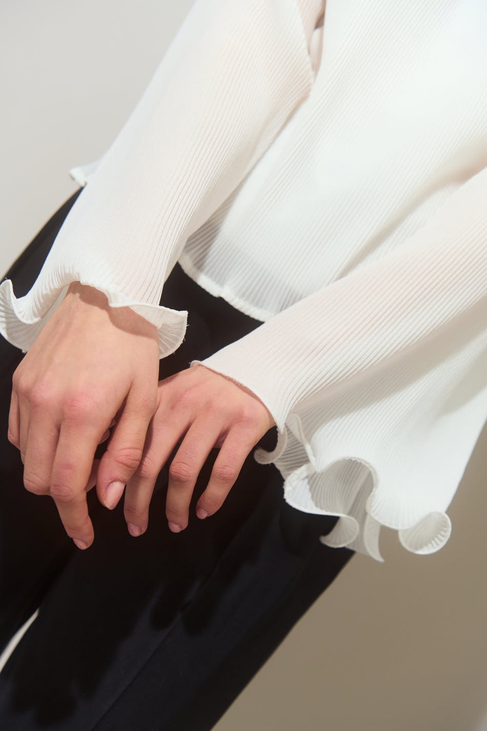 Pleated blouse