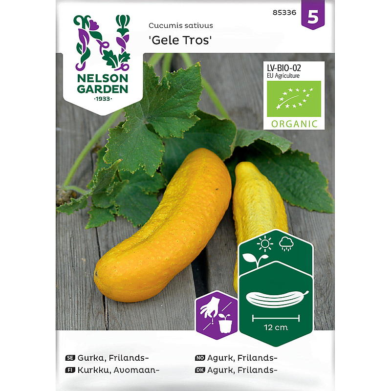 Nelson garden Frø Agurk Drue-, Frilands-, Gele Tros
