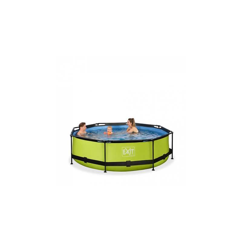 Piscine ø300x76cm avec pompe filtrante Lime vert