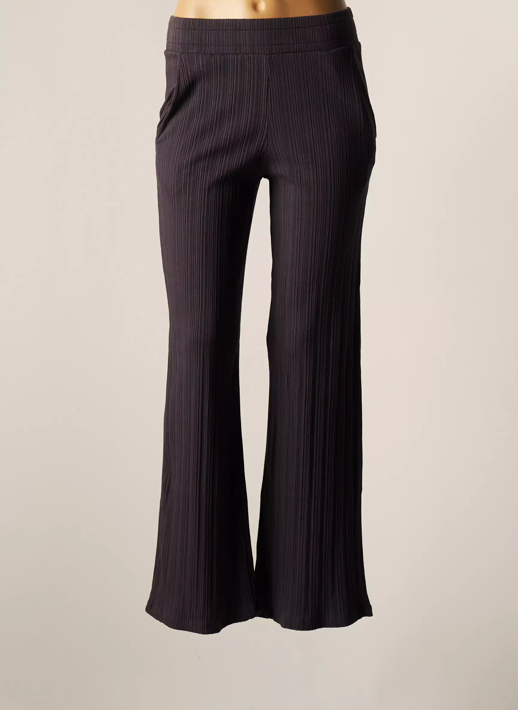 Pan Pantalons Flare Femme couleur gris