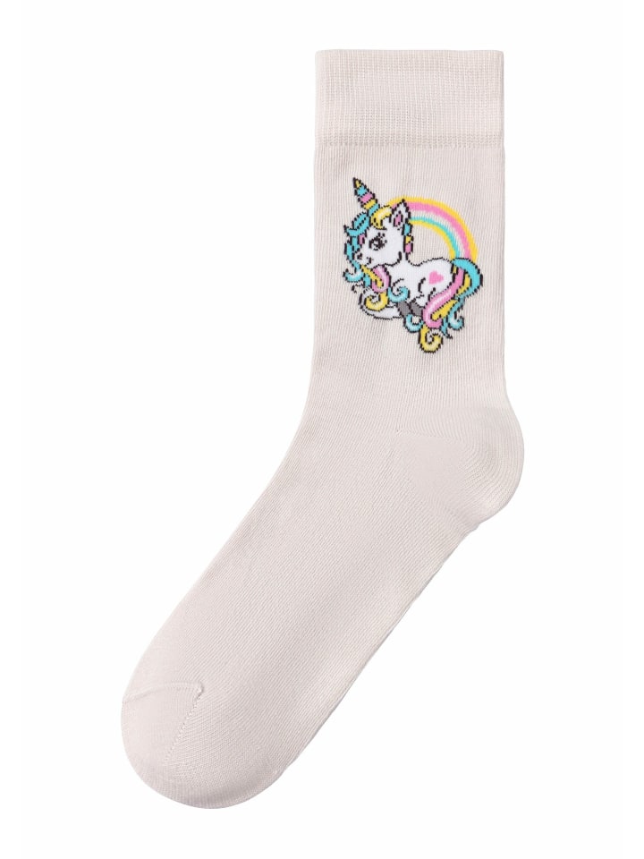 H.I.S Basicsocken in 1x ecru, 1x rosa, 1x lila, 1x hellgrau-meliert günstig kaufen