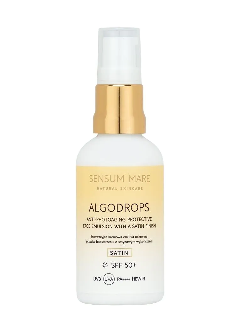 Sensum Mare Algodrops Satin Creamy Protective Emulsion SPF 50+ UVB UVA PA++++ HEV/IR