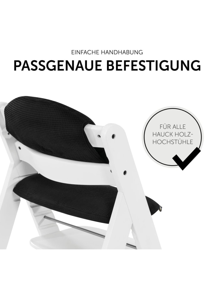 Hauck Sitzkissen / Hochstuhlauflage für Alpha Hochstuhl - in schwarz günstig kaufen onesize
