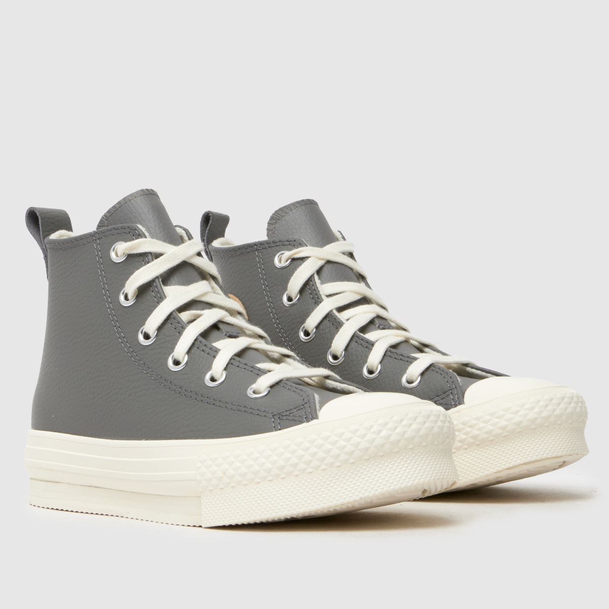 Converse grå all star hi eva lift flickor junior träningsskor