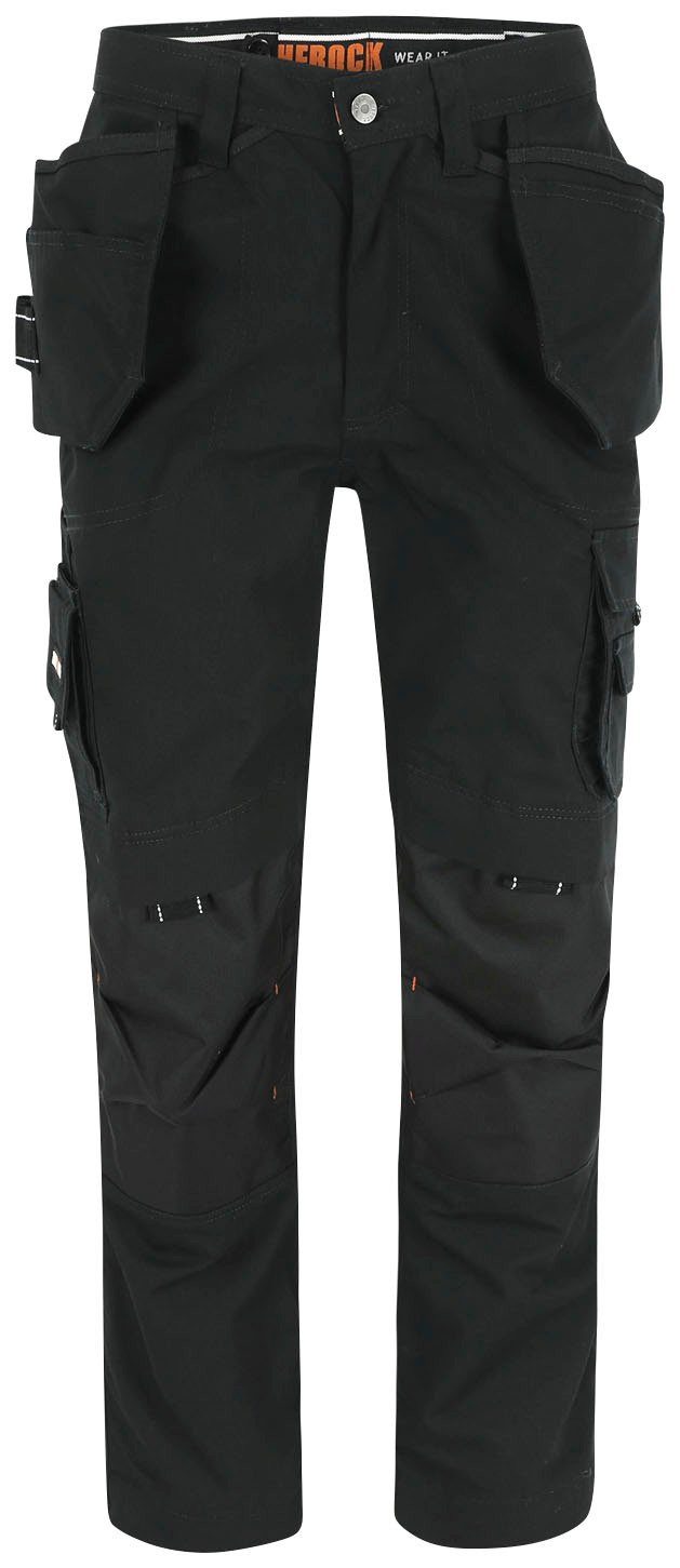 Herock Arbeitshose Dagan Hose SHORTLEG Wasserabweisend, robust, 11 Taschen (inkl. Nageltaschen), Kurzgröße