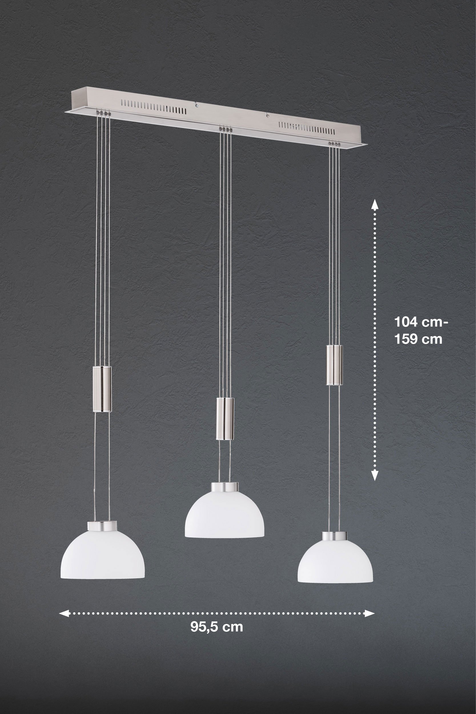Fischer & HonselLED-Pendelleuchte 3flg