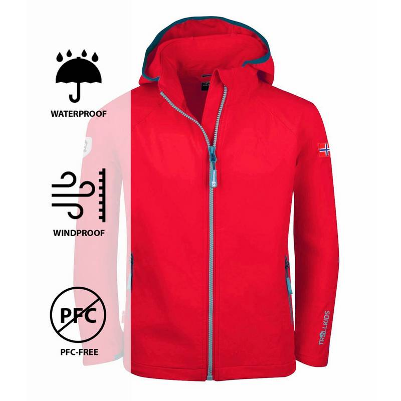 Trollkids Kvalvika Softshelljacke Kinder