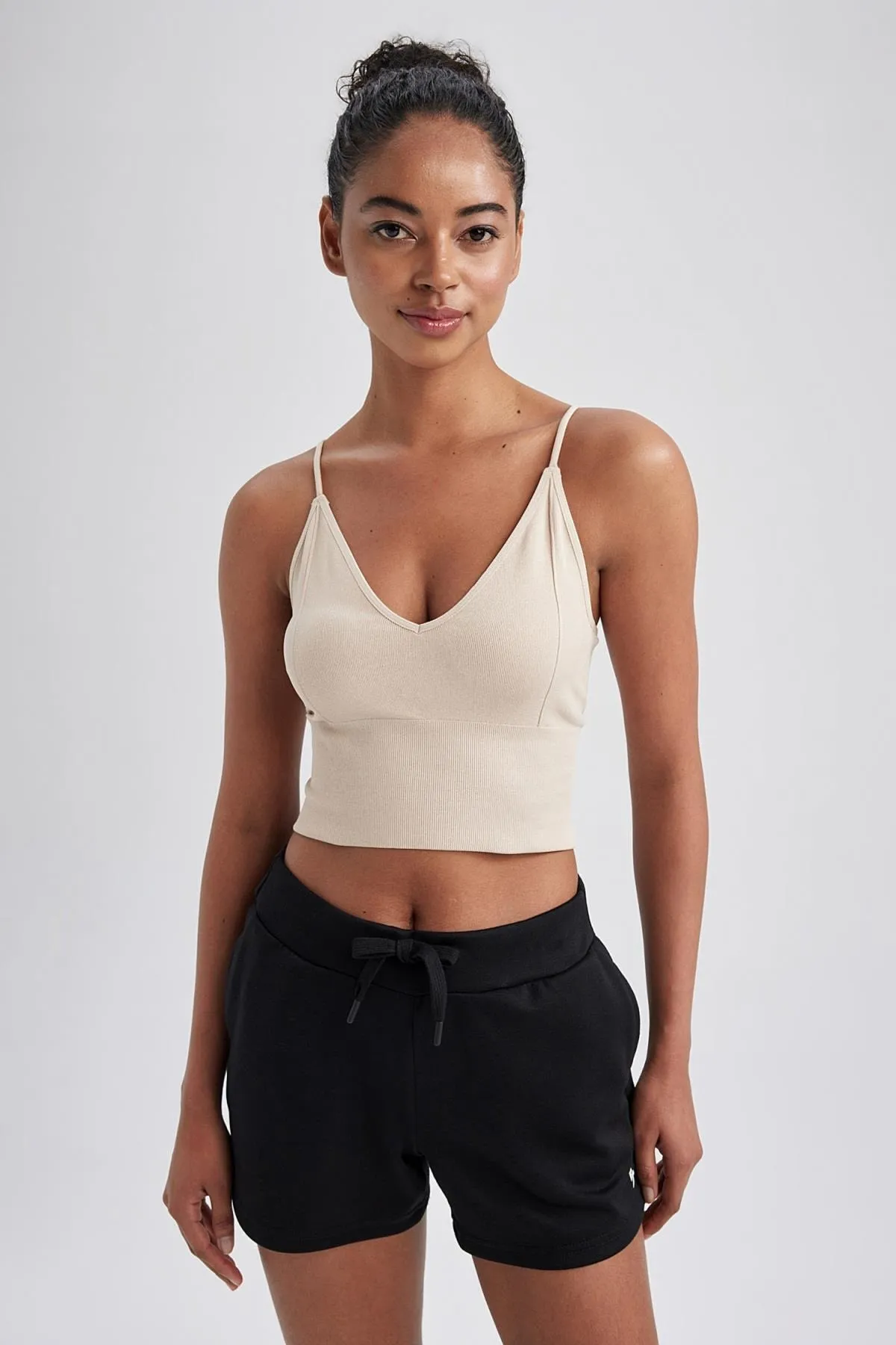 DeFacto  Fit Seamless V-Neck Seamless Athlete A7124ax23hs