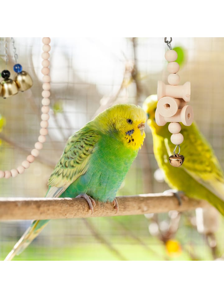 relaxdays 7-tlg. Vogelspielzeug in Natur günstig kaufen onesize